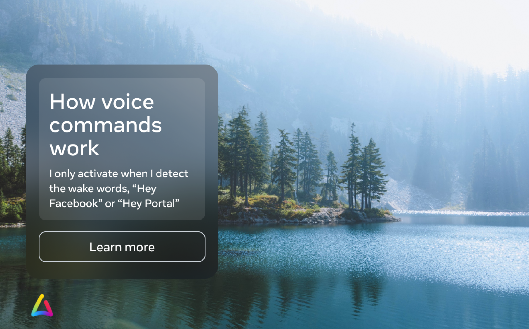 Portal Assistant voice command education screen